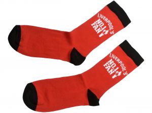 Team Direct Generic Liverpool Liverpool No 1 Fan Red Black 8 to 11 UK Socks