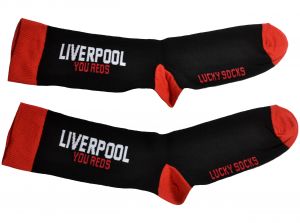 Team Direct Generic Liverpool You Reds Black Red 4 to 6 5 UK Socks