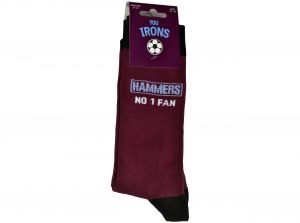 Team Direct Generic You Irons Hammers No1 Fan Black 8 to 11 UK
