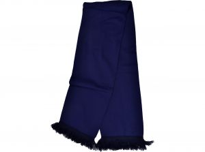 Plain Navy Knit Scarf