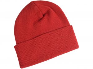 Unbranded Wine Kids Turn Up Knitted Hat