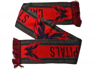 Washington Capitals Big Logo NHL Scarf Red Grey Navy