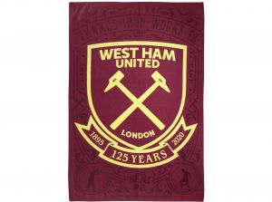 West Ham 125 Years Fleece Blanket