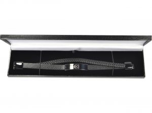 West Ham Black Leather Bracelet