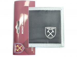 West Ham United Multi Pocket Black Canvas Crest Wallet