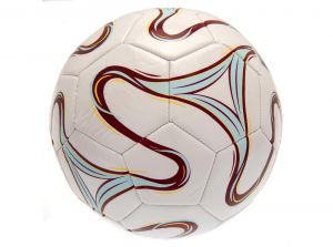 West Ham Cosmos Size 5 Ball White Sky Blue Burgundy