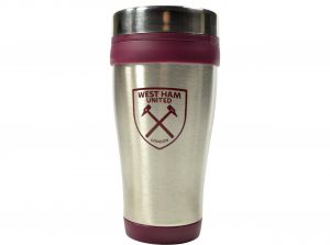 West Ham United Executive Handleless Metallic Travel Mug