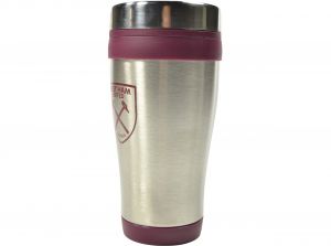 West Ham United Executive Handleless Metallic Travel Mug