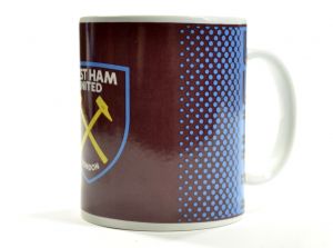 West Ham Boxed Mug Fade Design