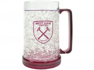 West Ham Freezer Tankard Clear Crest