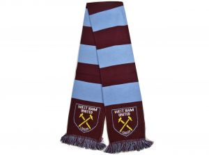 West Ham Jacquard Bar Scarf