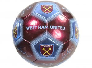 West Ham Signature Ball Burgundy Sky Blue Size 5 WH08127
