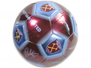 West Ham Signature Ball Burgundy Sky Blue Size 5 WH08127