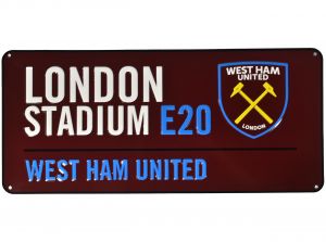 West Ham Street Colour Metal Street Sign