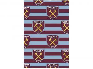 West Ham Stripe Fleece Blanket