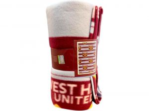 West Ham Stripe Fleece Blanket