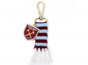 West Ham Stripe Scarf and Crest Backpack Hanger
