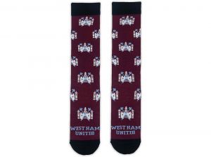 West Ham United Three Pack Dress Socks 6 to 11 UK