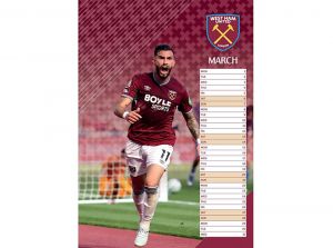 West Ham United 2027 A3 Wall Calendar