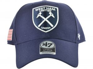 West Ham United 47 Brand Mvp Navy Baseball Cap American Flag Patch