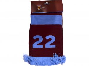 West Ham United Benrahma Said 22 Player Scarf
