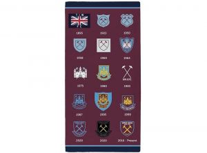 West Ham United History of the Crest Towel