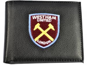 West Ham United PU Leather Embroidered Bi Fold Wallet